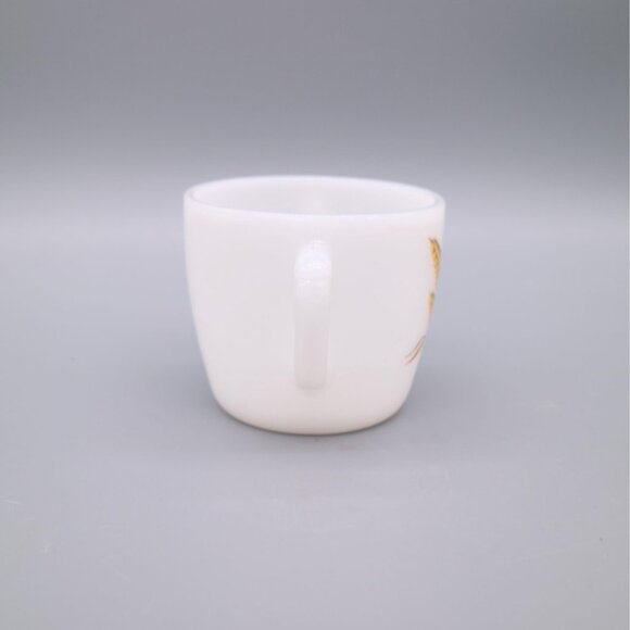 Anchor Hocking Fire King Golden Wheat Milk Glass Double Handled Mug Sugar Bowl - Picture 2 of 4